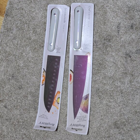 BergHOFF Leo Line Santoku & Chefs Knives - White Handles - Picture 4 of 6